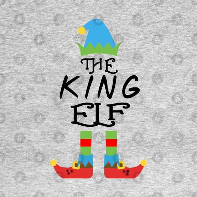 The King Elf Matching Family Group Christmas Party SANTA by CareTees